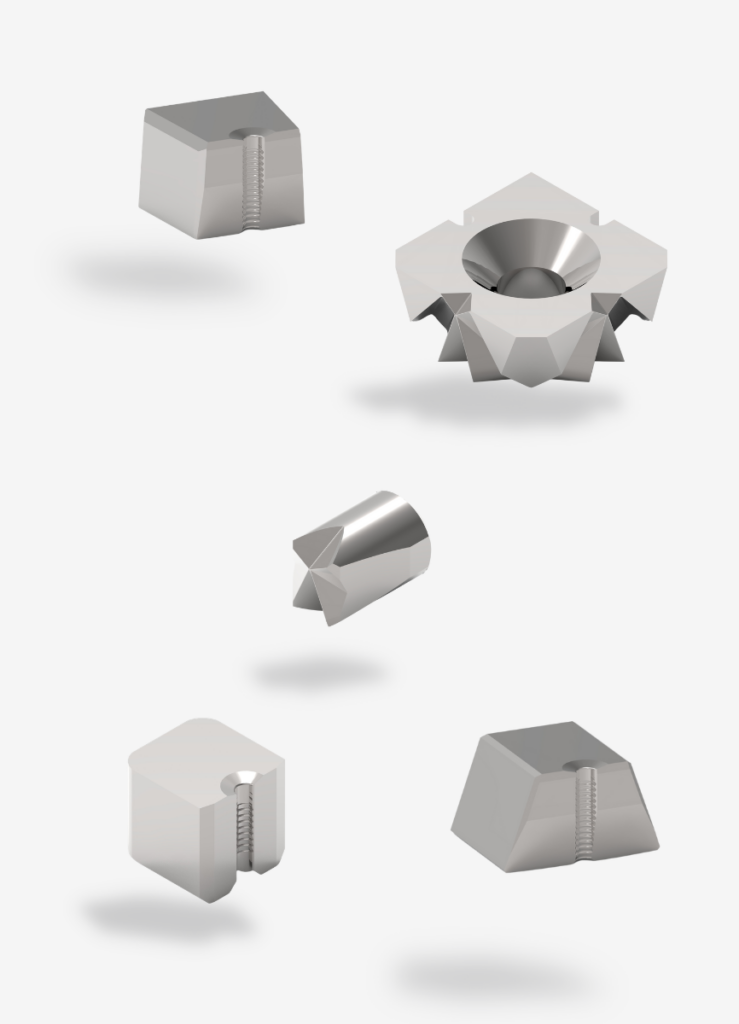 Selection of die inserts and holders from Sumar